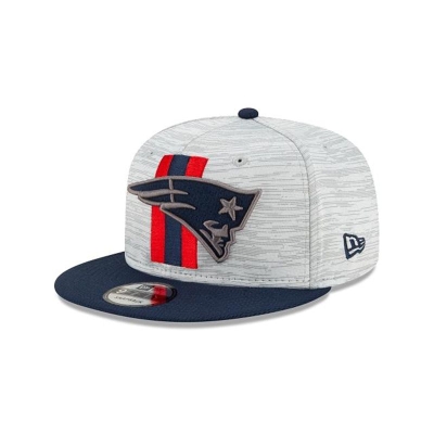 Blue New England Patriots Hat - New Era NFL Official NFL Training 9FIFTY Snapback Caps USA0613825